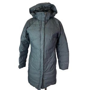 Columbia Omni-Shield Women's Long Down Puffer Gray Removable Hood Size Small